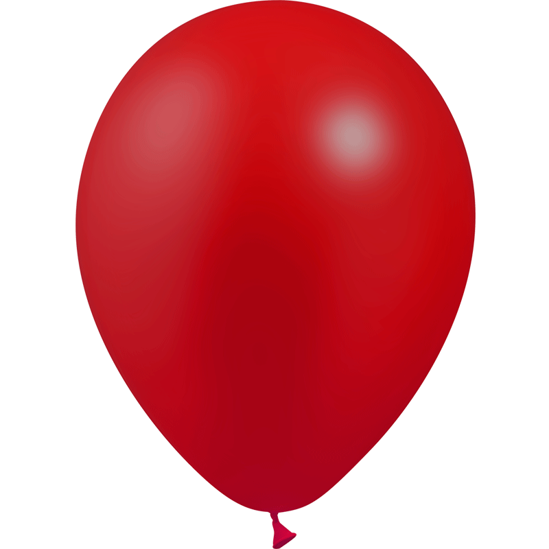12 Ballons Latex HG95 Cristal Rouge - Balloonia