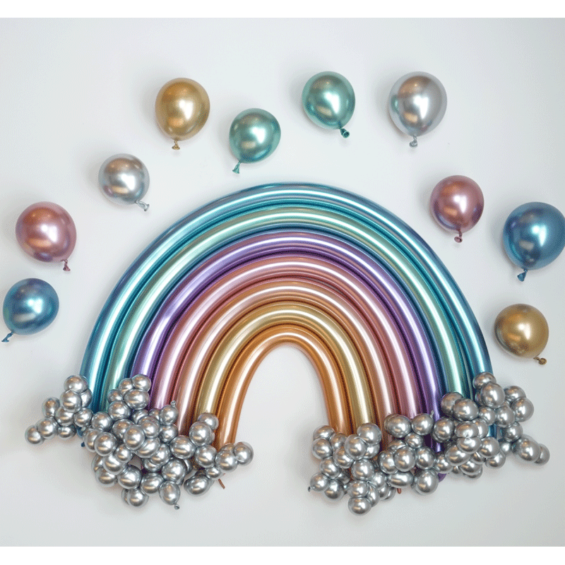100 Ballons Modeling 260 Mirror Assorted - Kalisan
