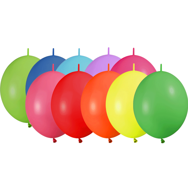 10 Ballons Déco Link 12″ Assortis Standard - Balloonia