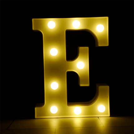 Lettre E Lumineuse LED - Borosino