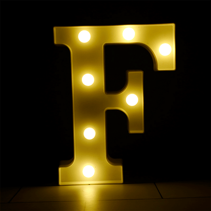 Lettre F Lumineuse LED - Borosino