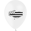10 Ballons Latex HG95 Drapeau Bretagne Carte - PMS