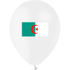 10 Ballons Latex HG95 Drapeau Algérie - PMS
