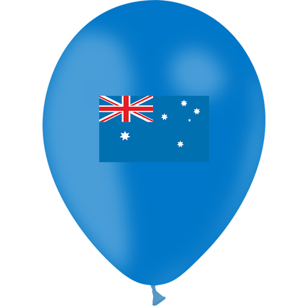 10 Ballons Latex HG95 Drapeau Australie - PMS