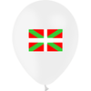 10 Ballons Latex HG95 Drapeau Pays Basque - PMS