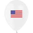 100 Ballons Latex HG95 Drapeau USA - PMS