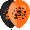 10 Ballons Latex HG95 Halloween Orange & Noir - PMS