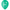10 Ballons Latex HG95 Baptême Menthe - PMS