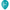 10 Ballons Latex HG95 Baptême Turquoise - PMS