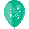 10 Ballons Latex HG95 Communion Menthe - PMS