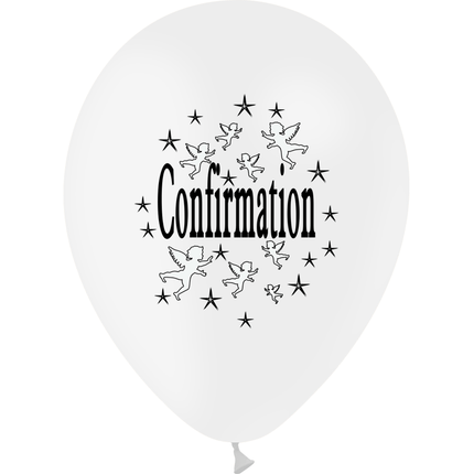 10 Ballons Latex HG95 Confirmation Blanc - PMS