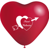 100 Ballons Latex HG95 Saint Valentin Coeur Rouge - PMS