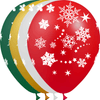 100 Ballons Latex HG95 Neige Métal Assortiment - PMS