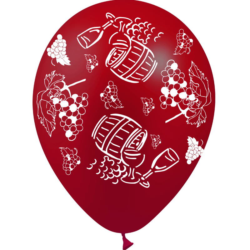 8 Ballons Latex HG95 A&H Vin Nouveau - PMS