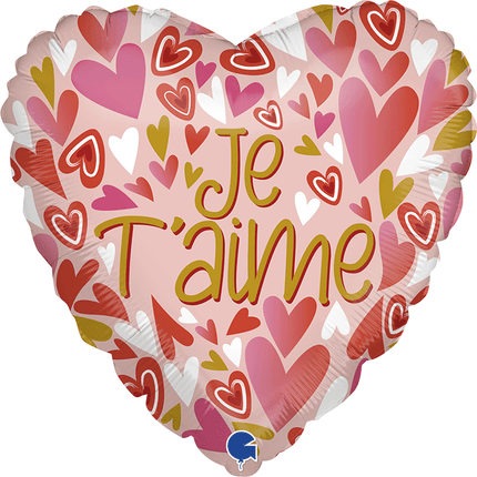 Ballon Aluminium 18″ Je T'aime - Grabo