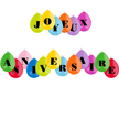 Guirlande 18 Ballons Latex HG95 Joyeux Anniversaire - PMS