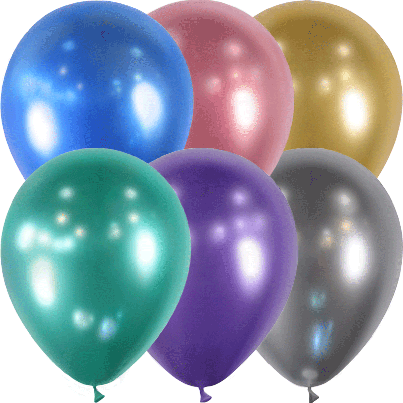 100 Ballons Latex HG45 Assortiment Brillant - Balloonia