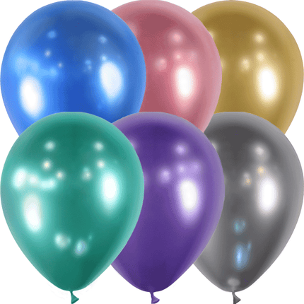100 Ballons Latex HG45 Assortiment Brillant - Balloonia
