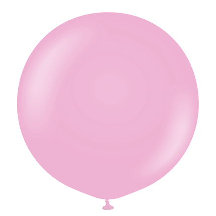 1 Ballon 60cm Rose Barbe à Papa- Ballonrama