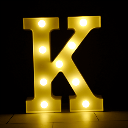 Lettre K Lumineuse LED - Borosino