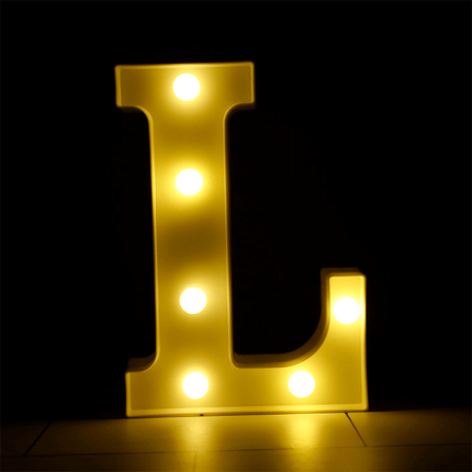 Lettre L Lumineuse LED - Borosino