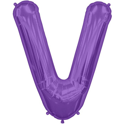 Letter V Purple 34