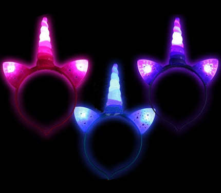 serre-tête lumineux licorne mix ii