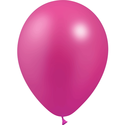 100 Ballons Latex HG45 Métal Fushia - Balloonia