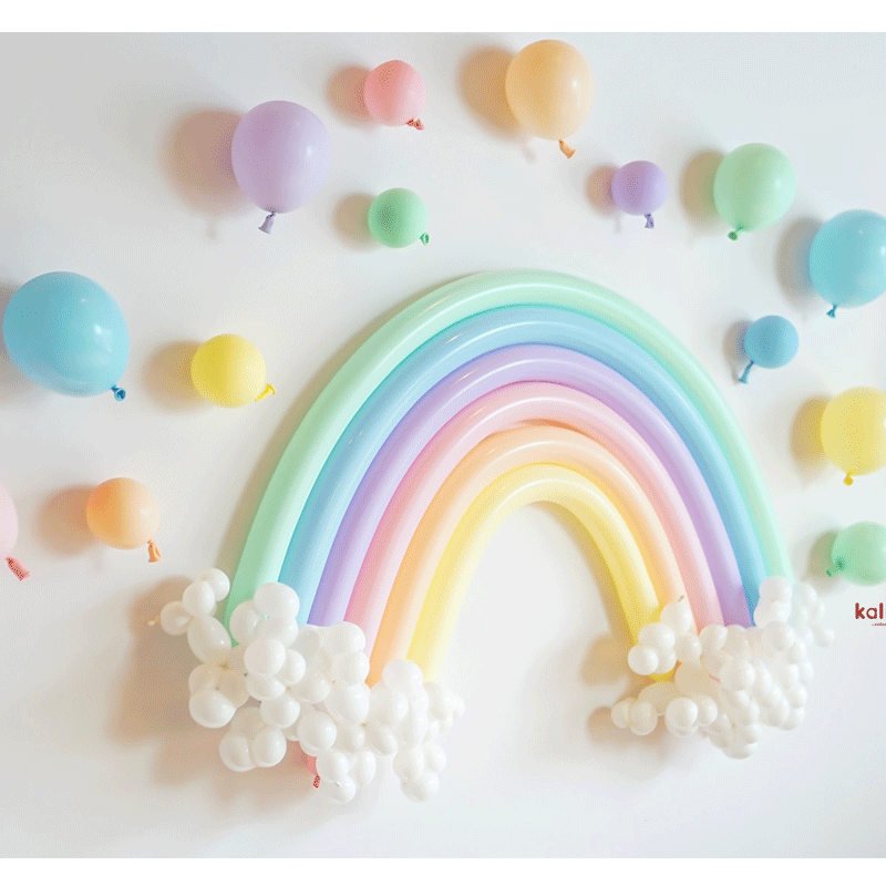 100 Ballons Modeling 260 Macaron Assortiment - Kalisan