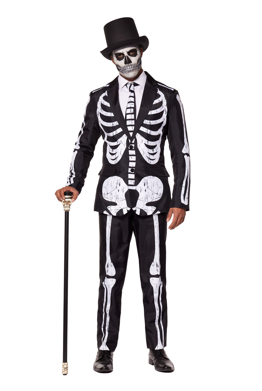 Costume Suitmeister Skeleton Grunge Black
