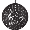 1 Ballon Latex 3' Musique Noir - PMS