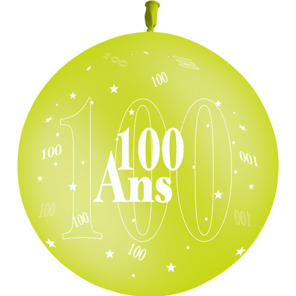 1 Ballon Latex 100 Ans Limette - PMS