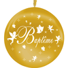 1 Ballon Latex Baptême Or - PMS