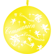 1 Ballon Latex Communion Jaune - PMS