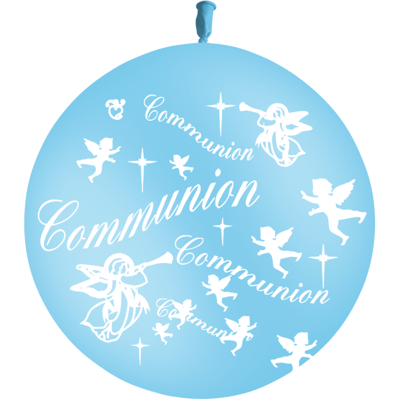 1 Ballon Latex Communion Ciel - PMS