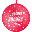 1 Ballon Latex Soldes Rouge - PMS