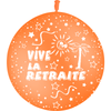 1 Ballon Latex Retraite Orange - PMS