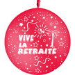 1 Ballon Latex Retraite Rouge - PMS