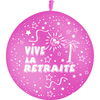 1 Ballon Latex Retraite Fuschia - PMS