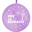 1 Ballon Latex Retraite Lavande - PMS