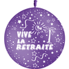 1 Ballon Latex Retraite Violet - PMS