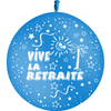 1 Ballon Latex Retraite Bleu Roi - PMS