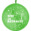 1 Ballon HG3 Latex Retraite Vert - PMS