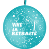 1 Ballon Latex Retraite Turquoise - PMS