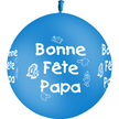 Ballon Latex 3' Fête des Pères Bleu - PMS