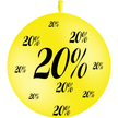 1 Ballon Latex 3' Remise 20% Jaune - PMS