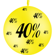 1 Ballon Latex 3' Remise 40% Jaune - PMS