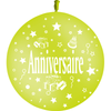 1 Ballon Latex 3' Anniversaire Cadeaux Limette - PMS