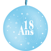 Ballon Latex 3' 18 Ans Bleu Ciel - PMS