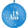 1 Ballon Latex 3' 18 Ans Bleu Roi - PMS